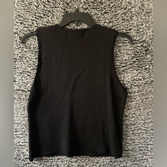 Vintage 90s Holiday Editions Fall Floral Harvest Acorns Sweater Vest - Picture 6 of 7